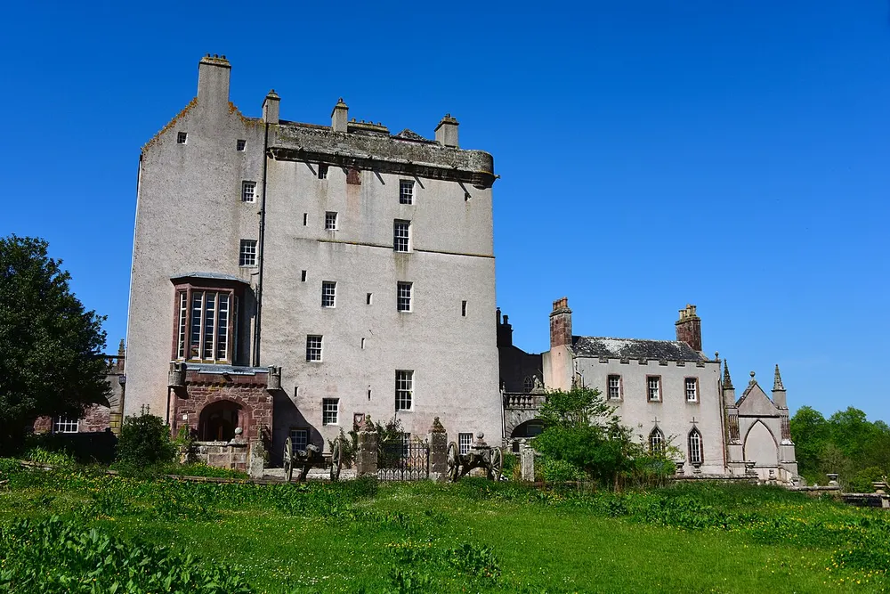 Delgatie Castle, the local landmark of AB53