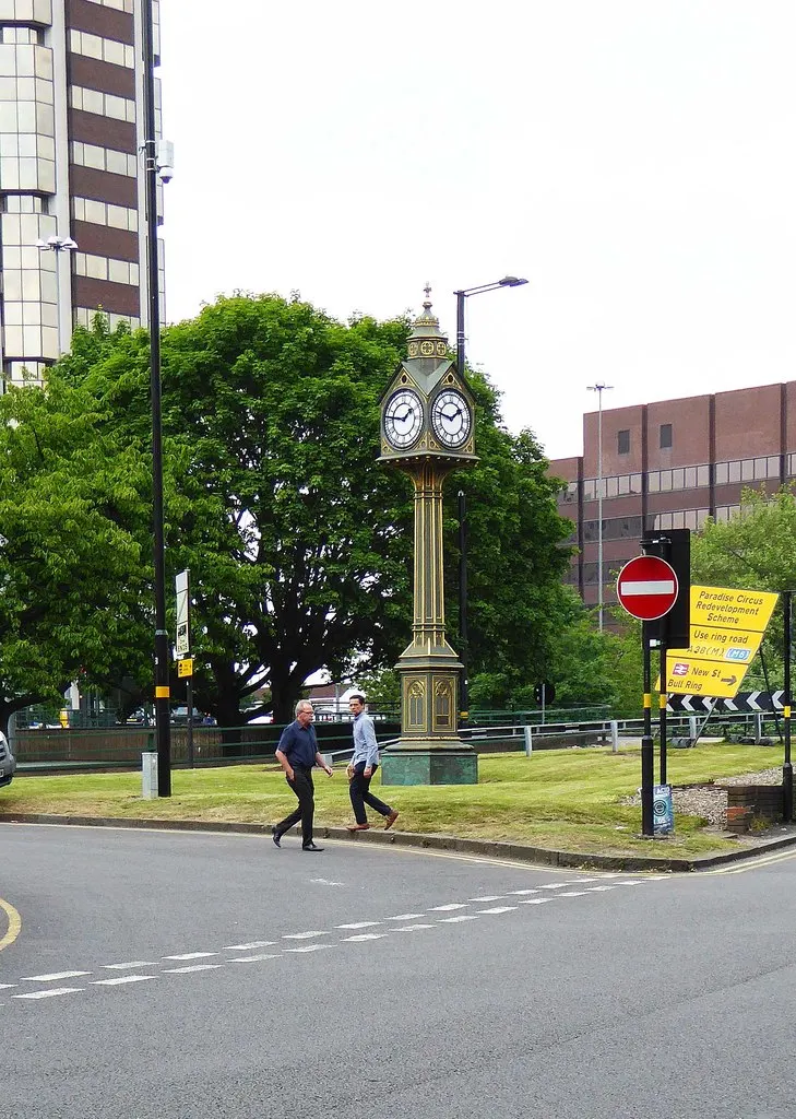 Five Ways, Birmingham, the local landmark of B15