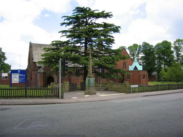All Saints' Church, Four Oaks, the local landmark of B74