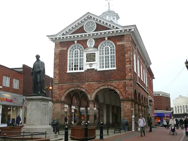 Tamworth Town Hall, the local landmark of B79