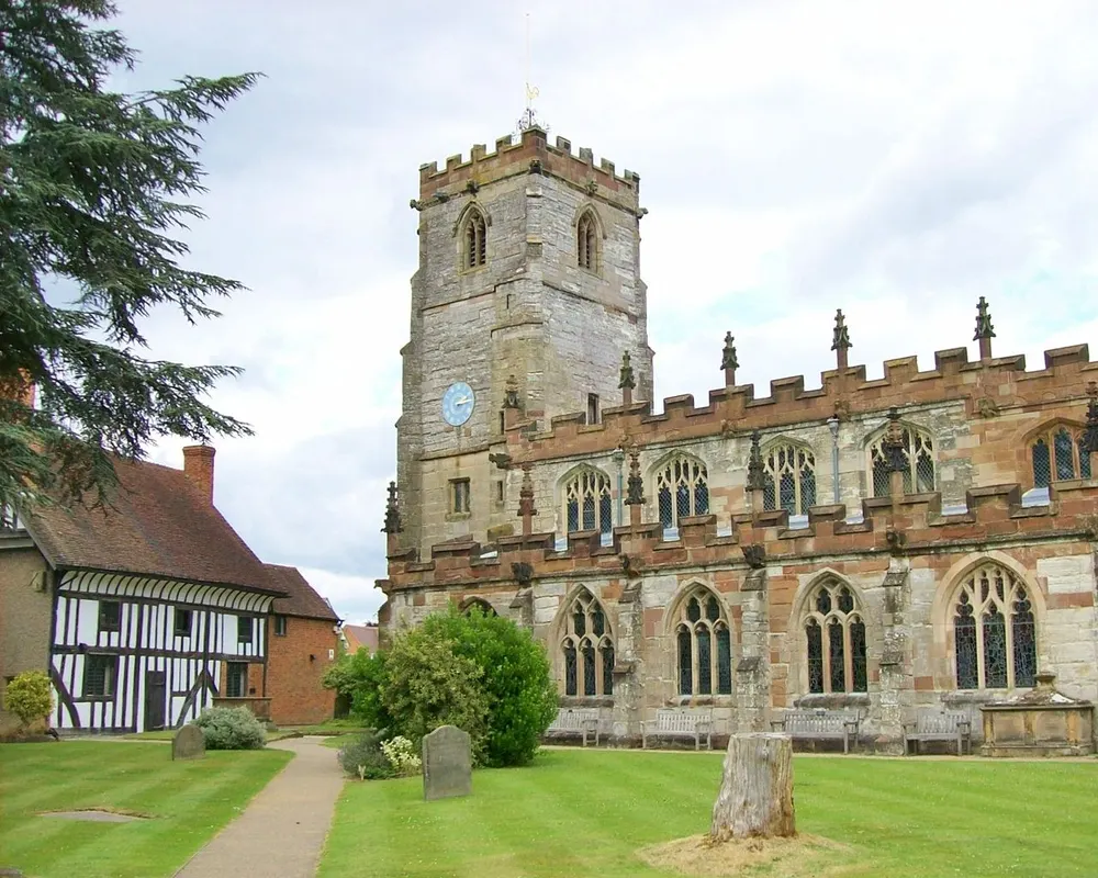 Knowle Parish Church, the local landmark of B93