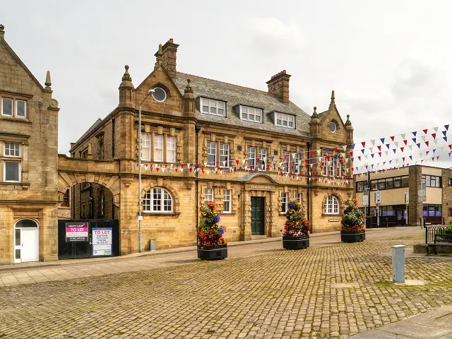 Great Harwood Town Hall, the local landmark of BB6