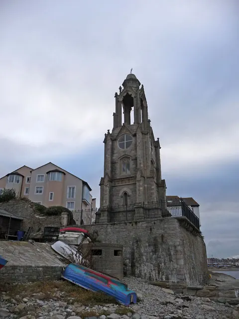 Wellington clock tower, the local landmark of BH19