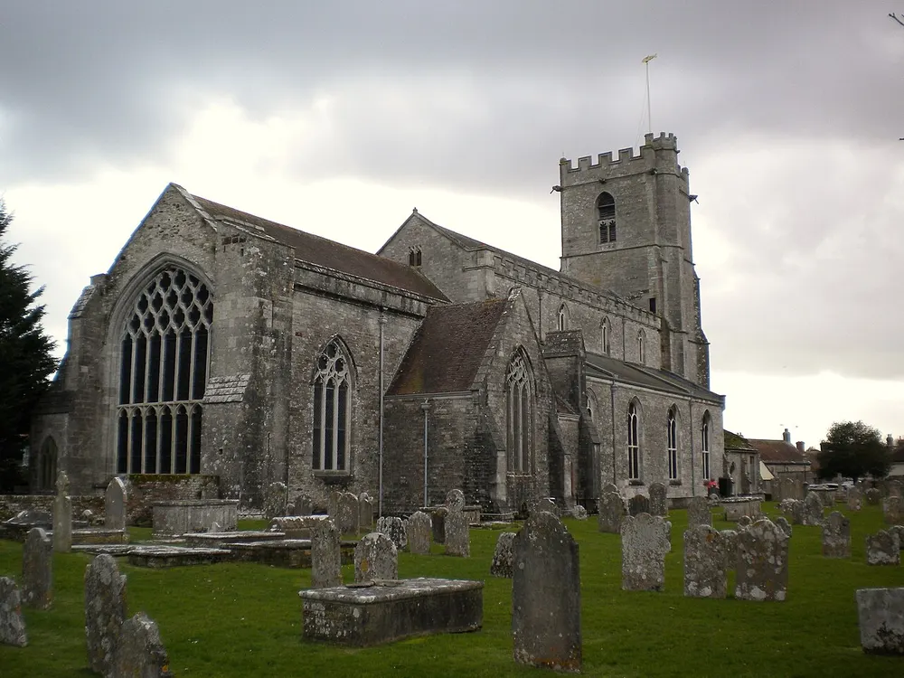 Lady St Mary Church, Wareham, the local landmark of BH20