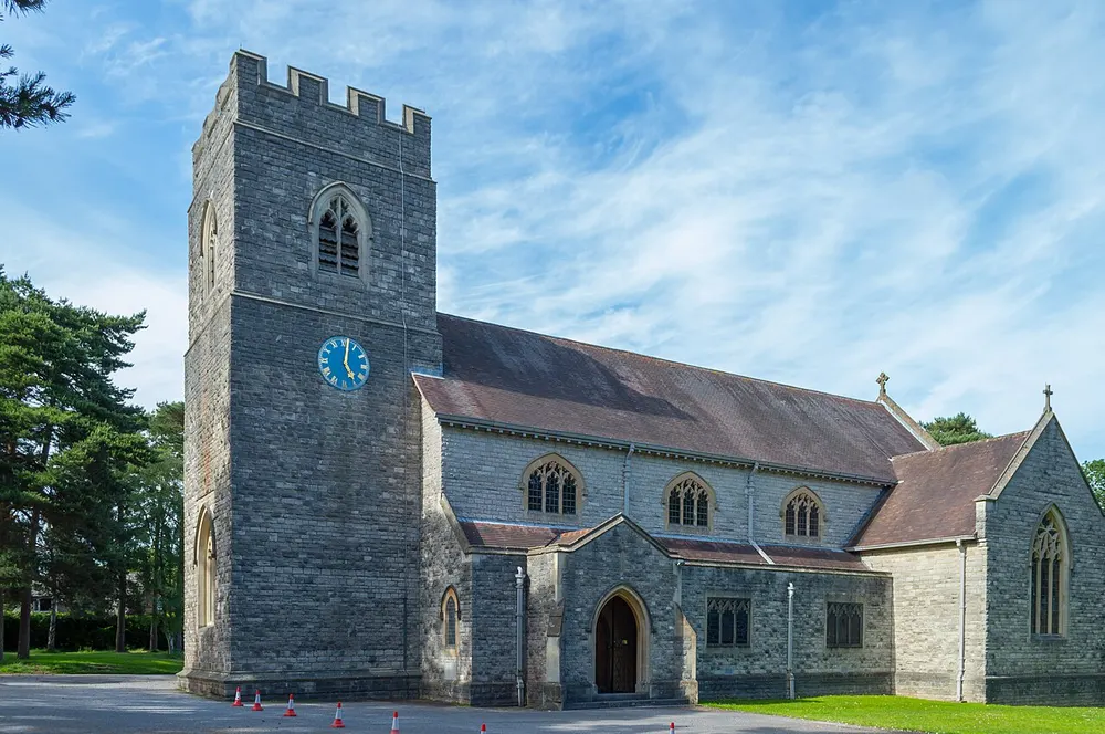 St Mary's Church, Ferndown, the local landmark of BH22