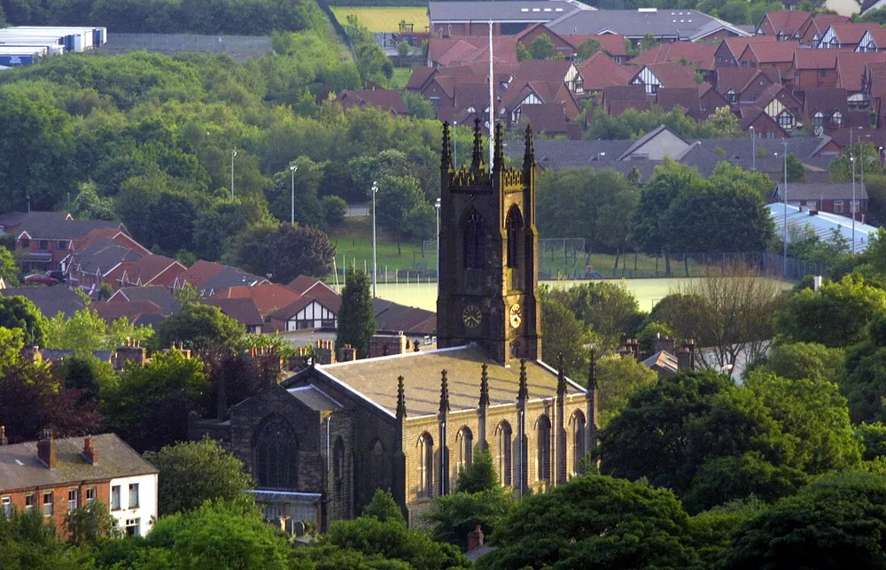 Holy Trinity Church, Horwich, the local landmark of BL6