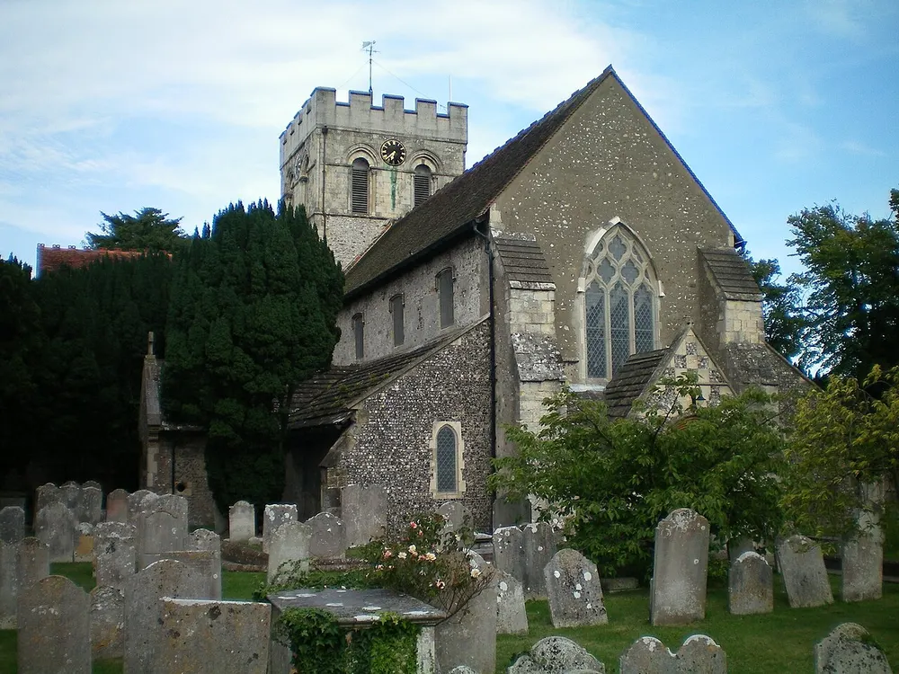 St Mary's Church, Broadwater, the local landmark of BN14