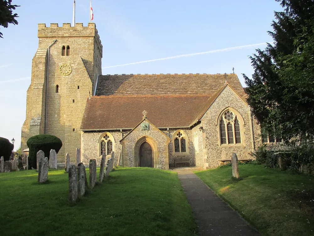 St Peter's Church, Henfield, the local landmark of BN5