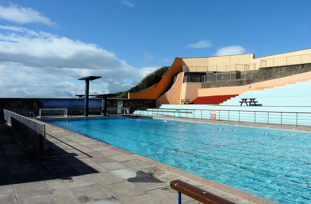 Portishead Open Air Pool, the local landmark of BS20