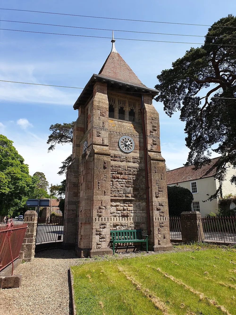 Jubilee Clock Tower, Churchill, the local landmark of BS25