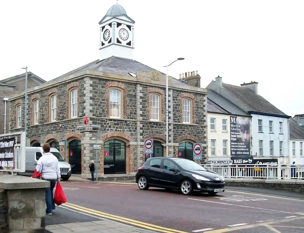 Old Town Hall, Banbridge, the local landmark of BT32