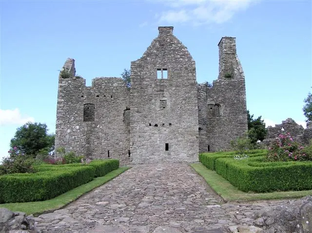 Tully Castle, the local landmark of BT93