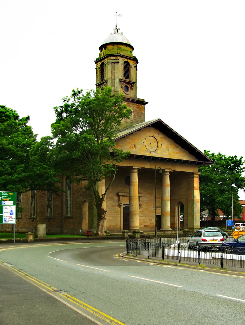 St John's Church, Workington, the local landmark of CA14