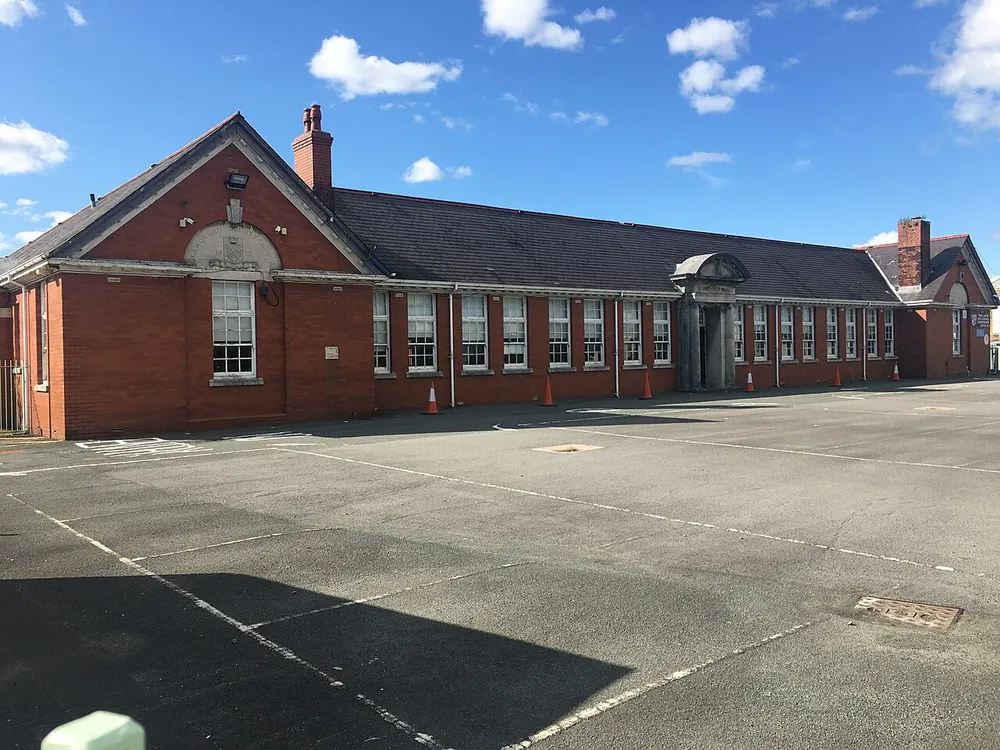 Bryn Celynnog Comprehensive School, the local landmark of CF38