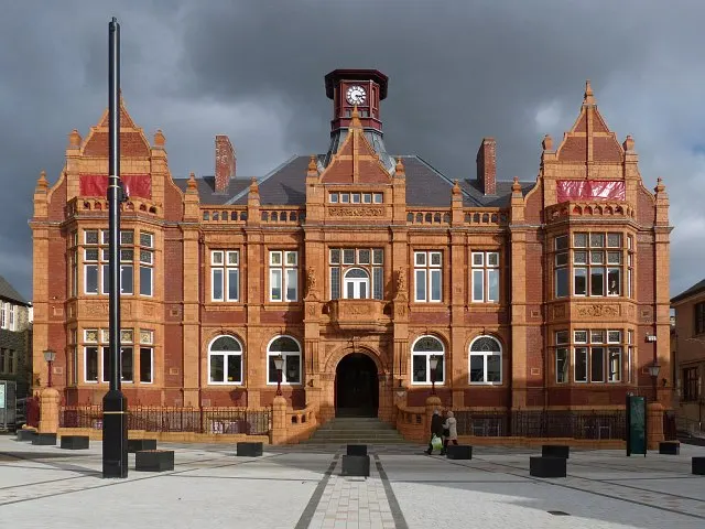 Merthyr Tydfil Town Hall, the local landmark of CF47