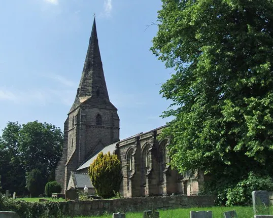 St Andrew's Church, Bebington, the local landmark of CH63
