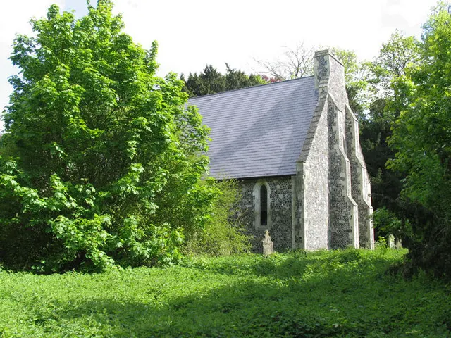 All Saints Church, Waldershare, the local landmark of CT15