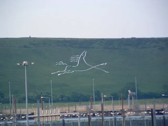 Folkestone White Horse, the local landmark of CT18