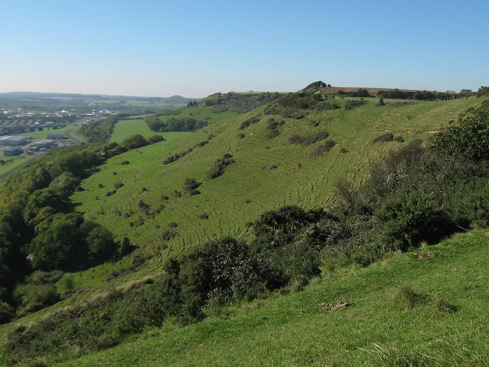 Folkestone Downs, the local landmark of CT19