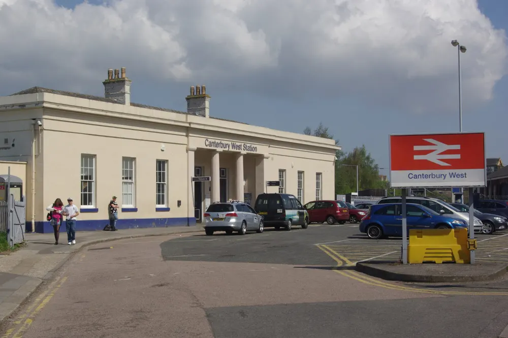 Canterbury West railway station, the local landmark of CT2