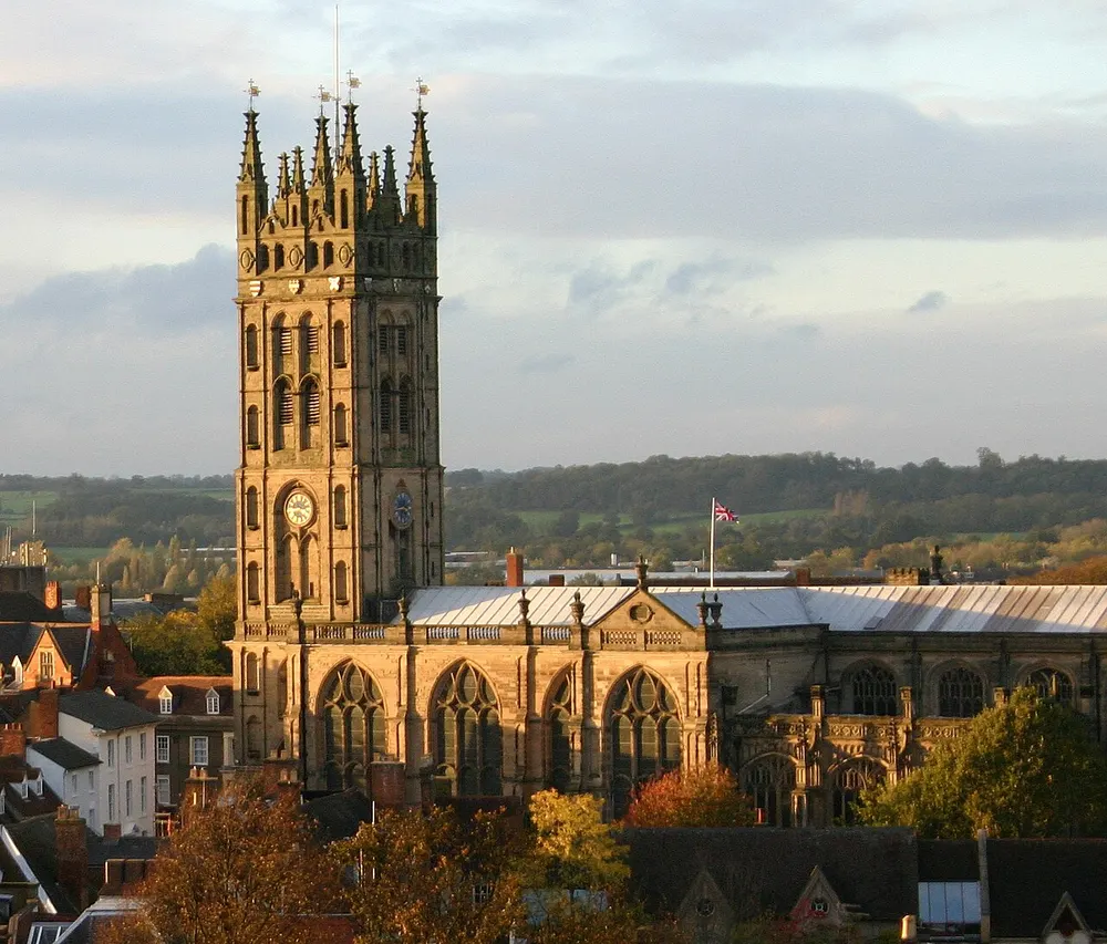Collegiate Church of St Mary, Warwick, the local landmark of CV34