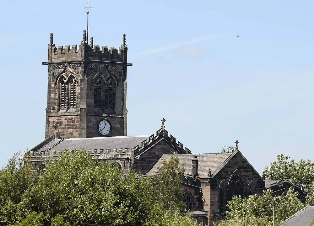 St Michael and All Angels, Middlewich, the local landmark of CW10
