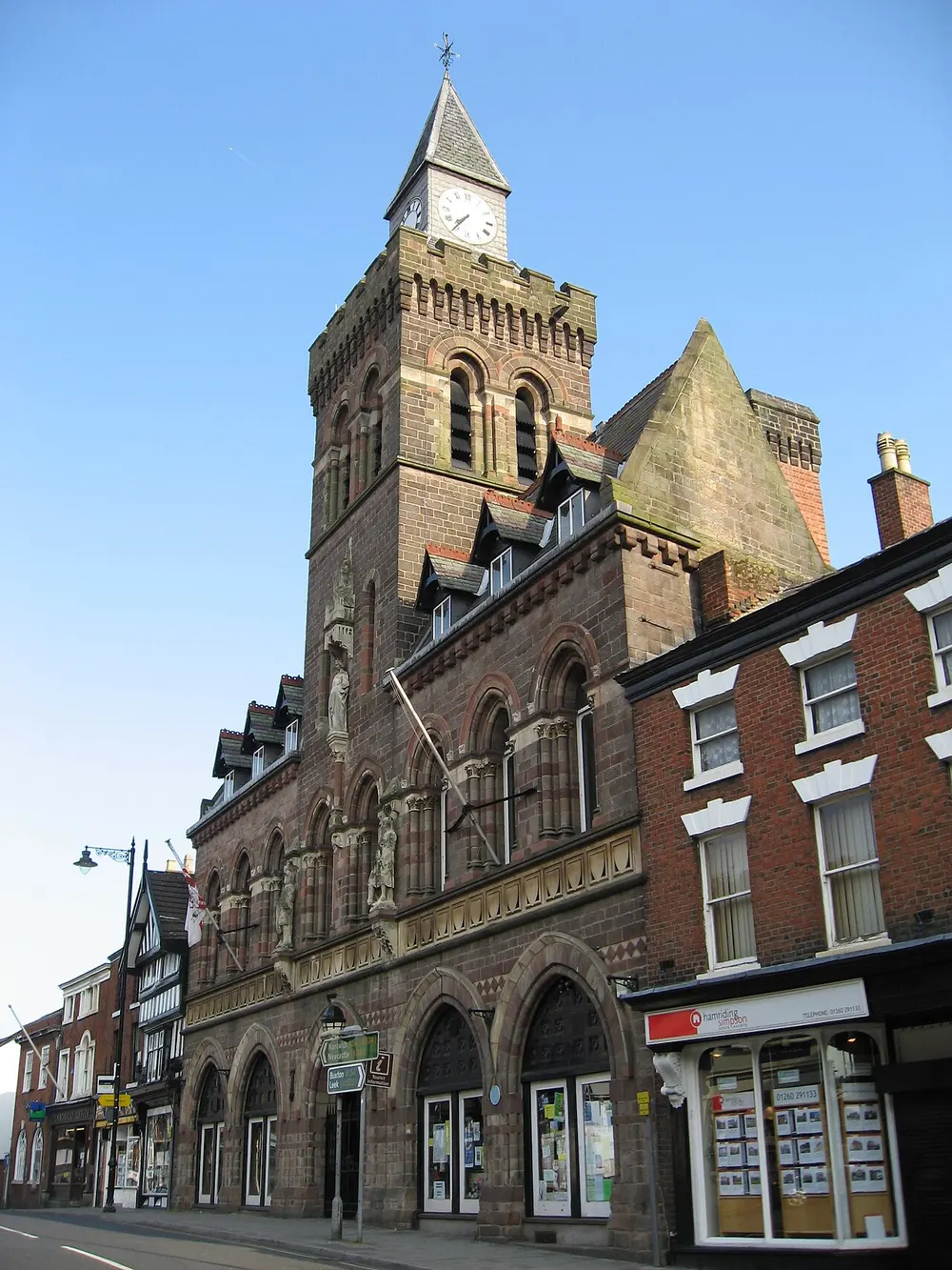Congleton Town Hall, the local landmark of CW12