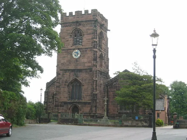 St Mary's Church, Weaverham, the local landmark of CW8