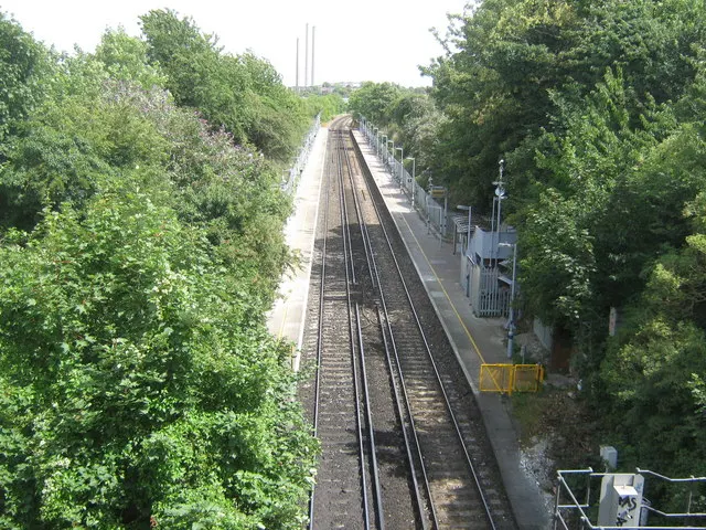 Swanscombe railway station, the local landmark of DA10