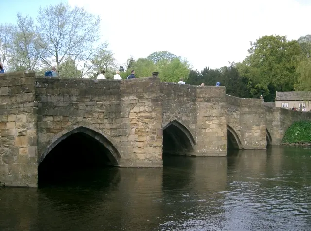 Bakewell Bridge, the local landmark of DE45