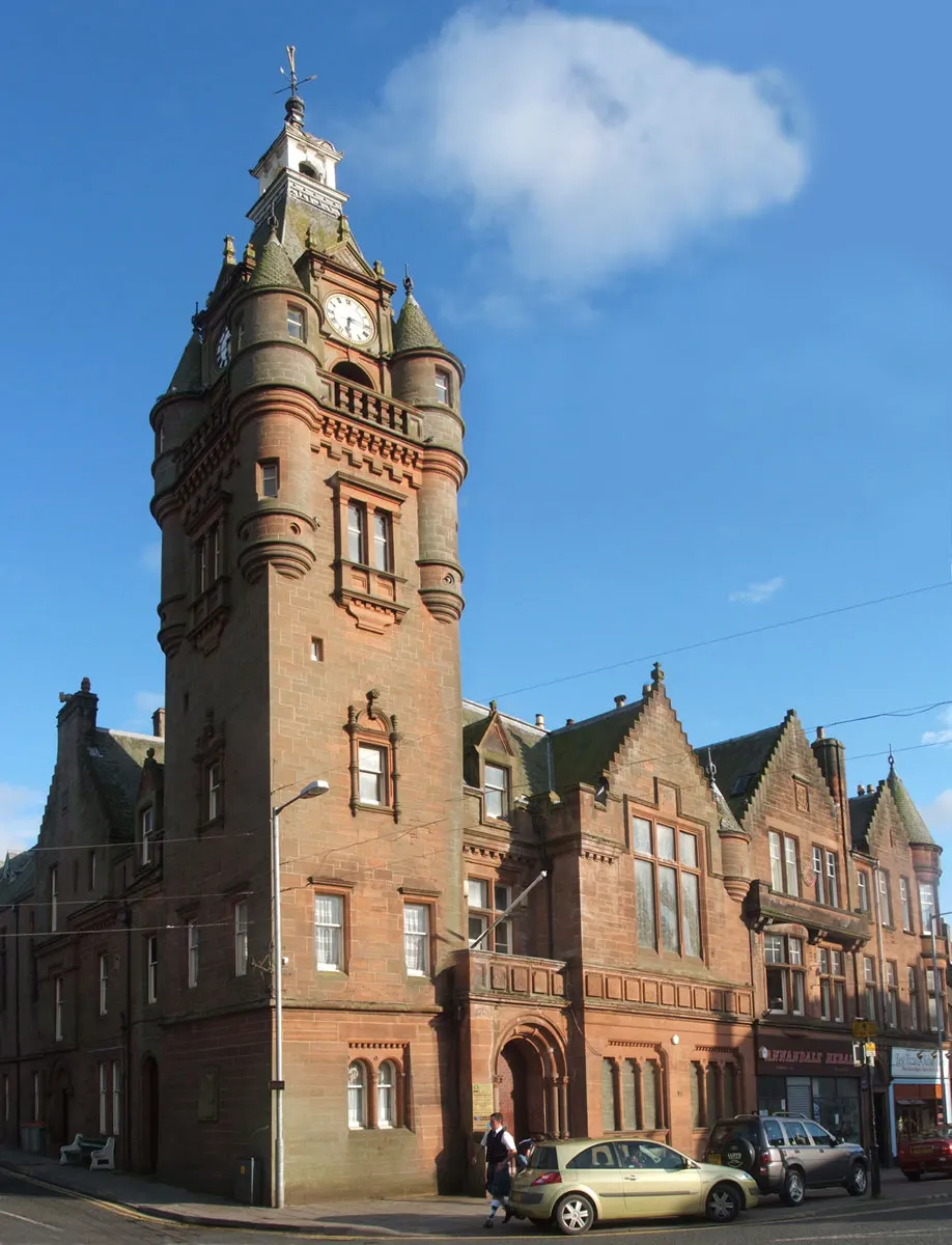 Lockerbie Town Hall, the local landmark of DG11