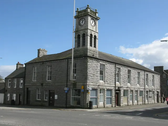 Dalbeattie Town Hall, the local landmark of DG5