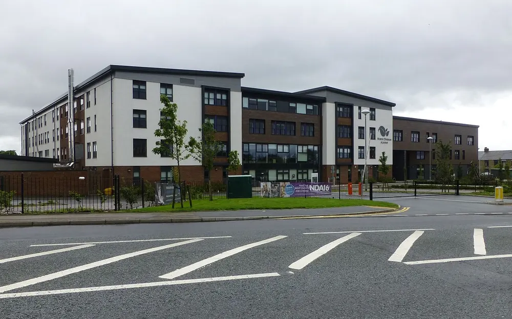 North Durham Academy, the local landmark of DH9