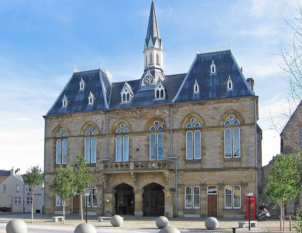 Bishop Auckland Town Hall, the local landmark of DL14