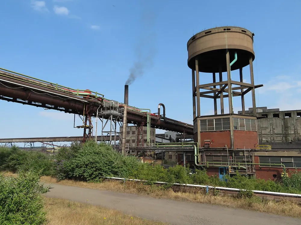 Scunthorpe Steelworks, the local landmark of DN16
