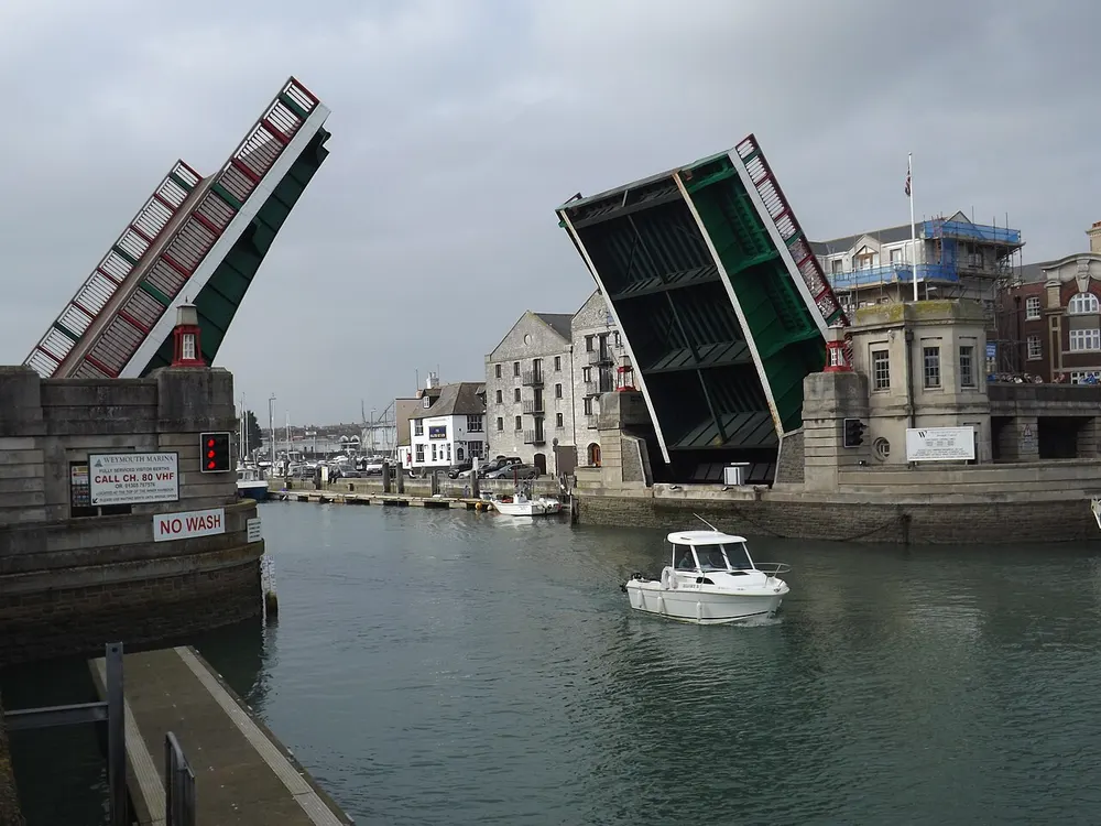 Weymouth Town Bridge, the local landmark of DT4