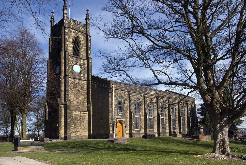 Church of St Andrew, Netherton, the local landmark of DY2
