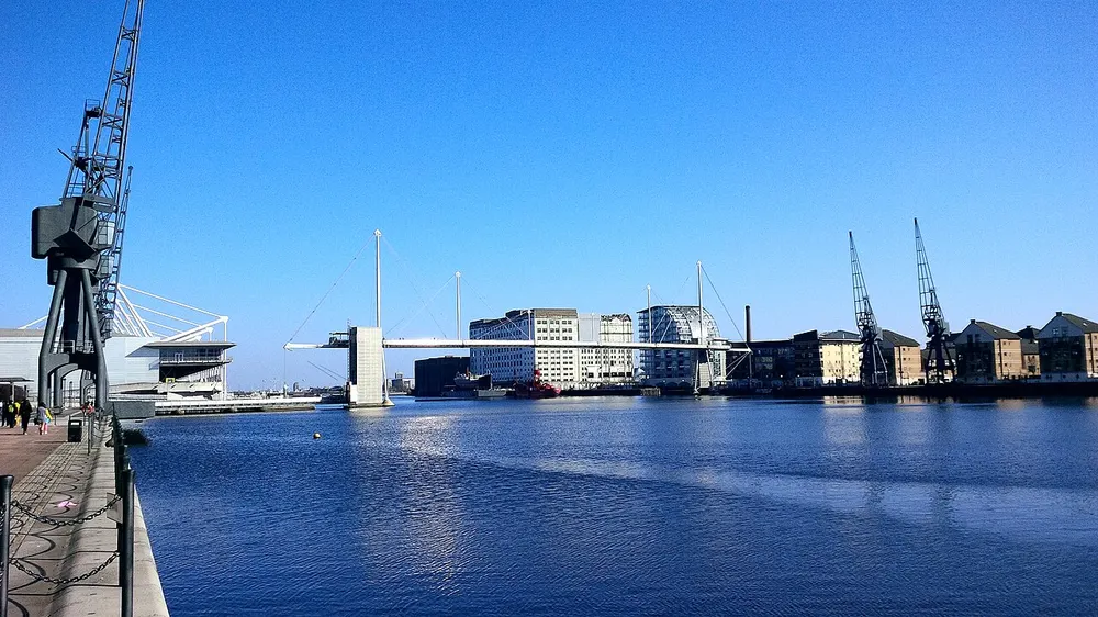 Royal Victoria Dock, the local landmark of E16
