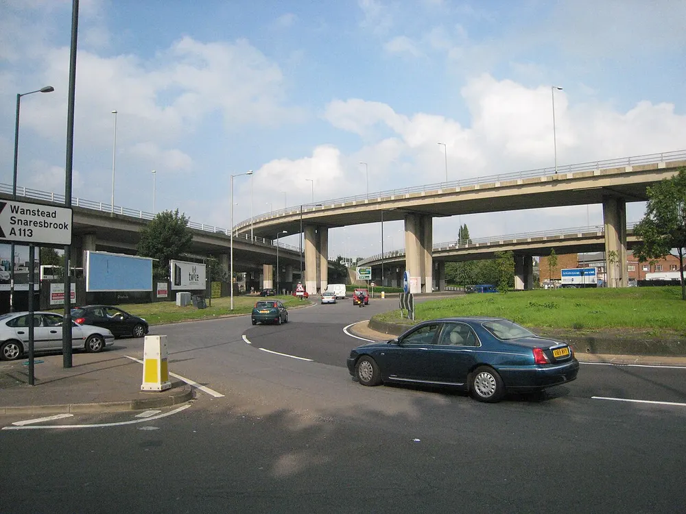 Charlie Brown's Roundabout, the local landmark of E18