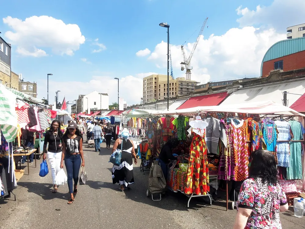 Ridley Road Market, the local landmark of E8