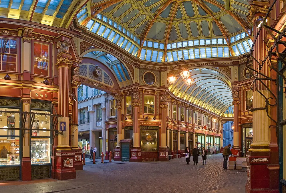 Leadenhall Market, the local landmark of EC3V