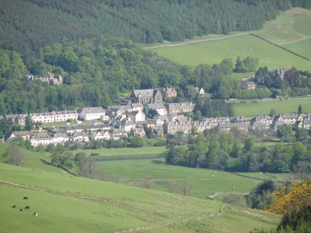 Walkerburn, the local landmark of EH43