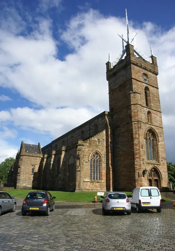 St Michael's Parish Church, Linlithgow, the local landmark of EH49