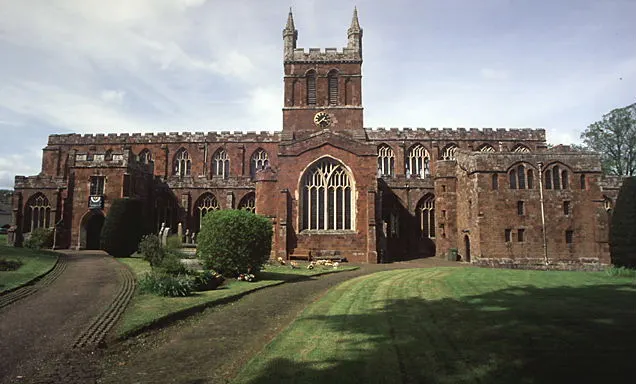 Church of the Holy Cross, Crediton, the local landmark of EX17