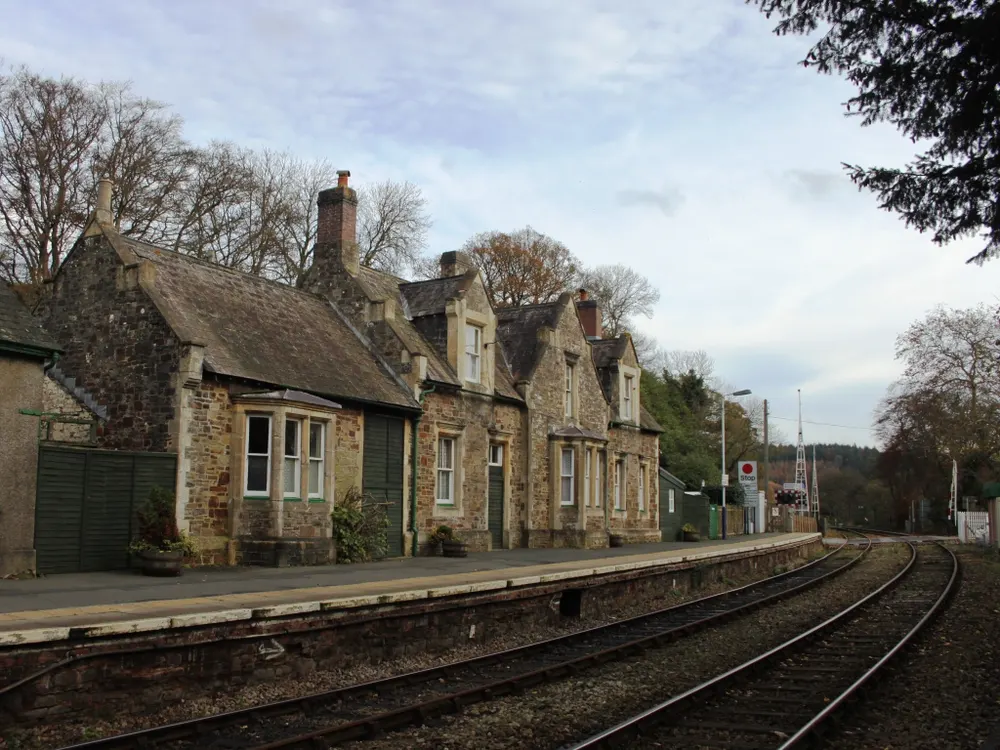 Eggesford railway station, the local landmark of EX18