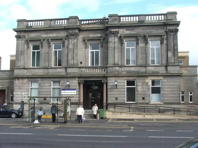 Grangemouth Town Hall, the local landmark of FK3