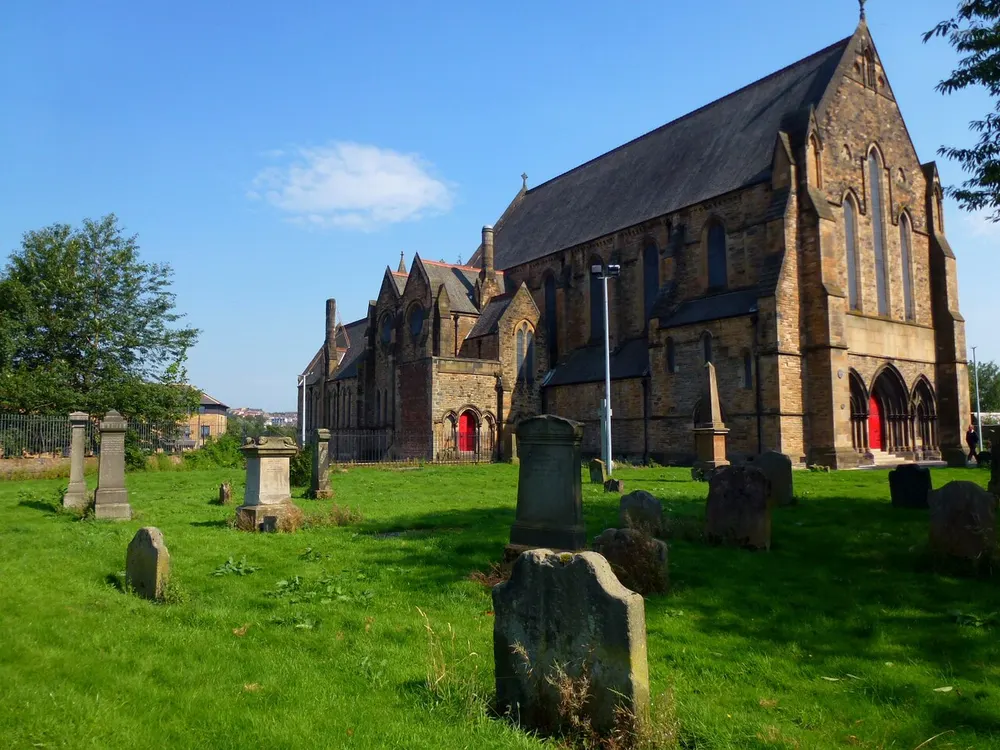 Govan Old Parish Church, the local landmark of G51