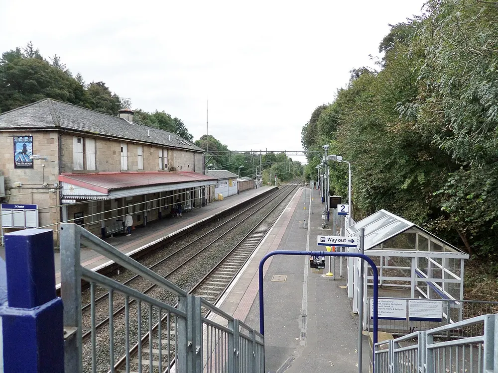 Bearsden railway station, the local landmark of G61