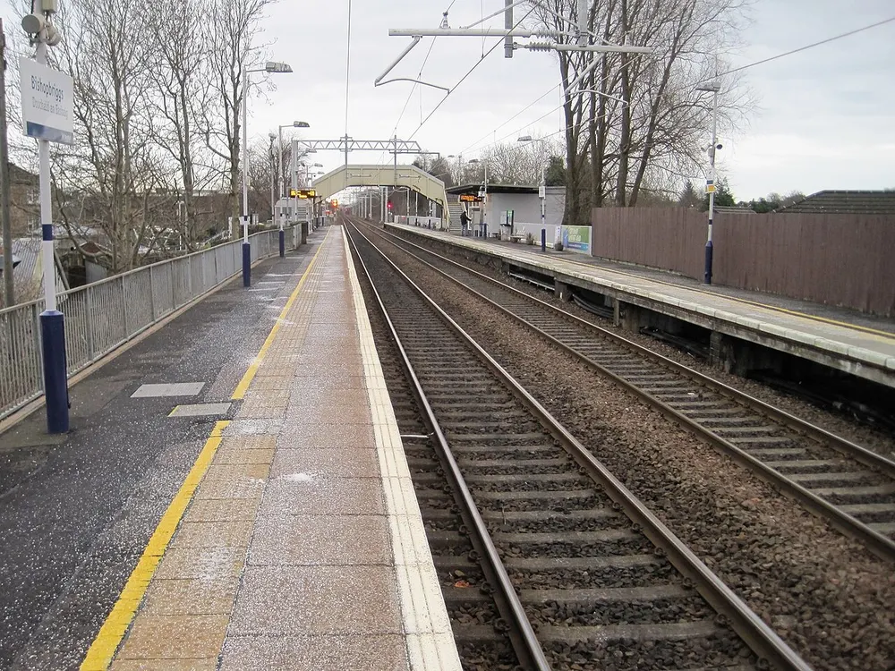 Bishopbriggs railway station, the local landmark of G64