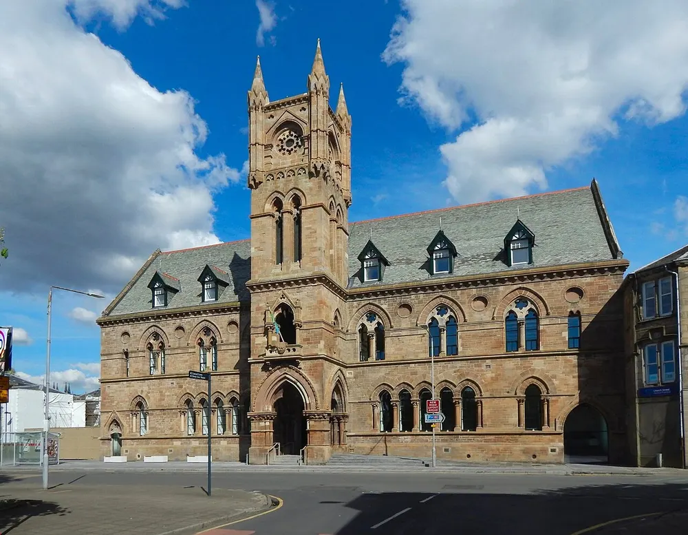 Dumbarton Burgh Hall, the local landmark of G82